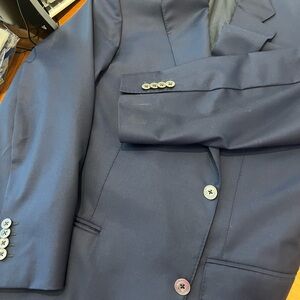 Canali wool Blue Blazer with Button super 150s